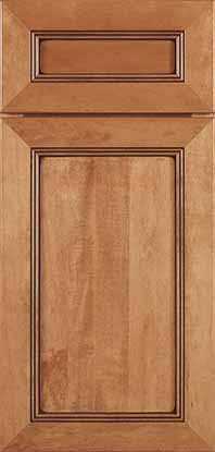 Bancroft Door Cherry Species Butternut Stain with Coffee Glaze